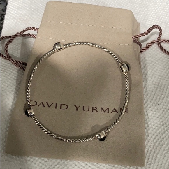 Authentic David yurman onyx bangle. Pouch included